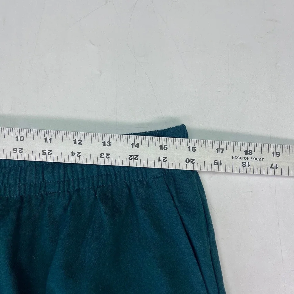 J.Crew Mens Pajama Pants Teal Green Cotton Jersey Elastic Waist C0853 Medium